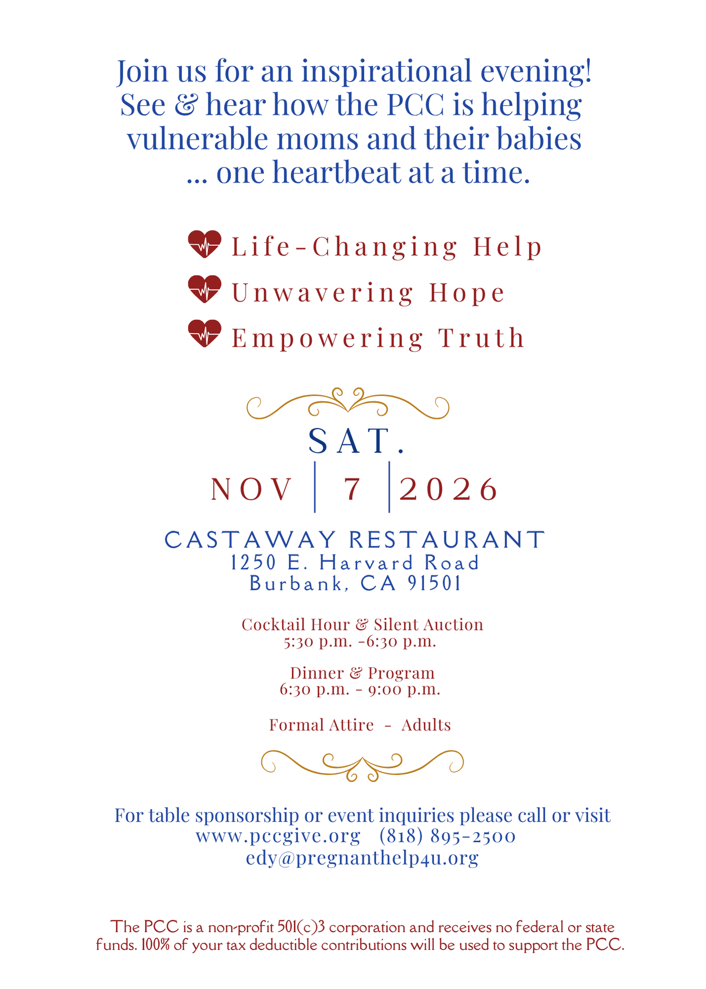 2026 Gala invitation, details